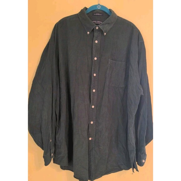 Daniel Cremieux Other - Daniel Cremieux Collection Corduroy Shirt Long Sleeve Green Button Down SZ XXL